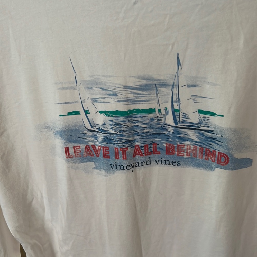 Vineyard vines leave it all behin long sleeve t shirt